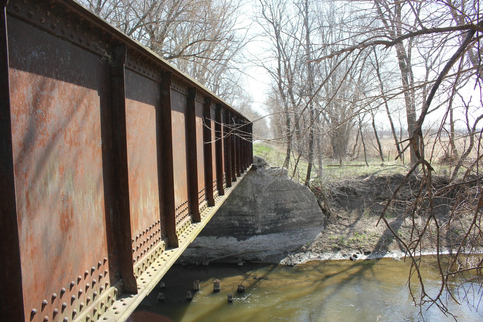 Looking east (railroad north)